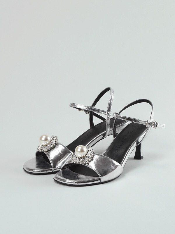 Lucy Crystal Heel Sandle_RB2SD007_Silver