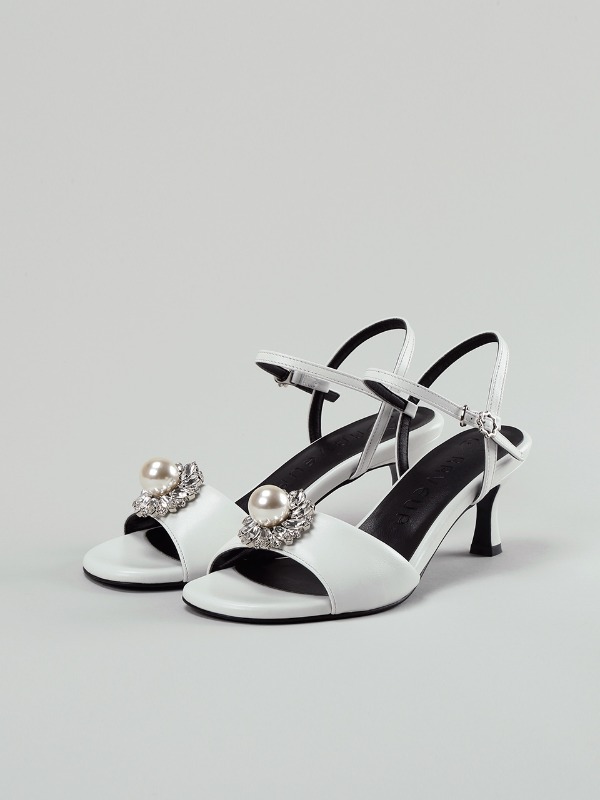 Lucy Crystal Heel Sandle_RB2SD007_White